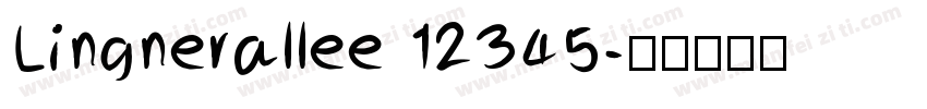 Lingnerallee 12345字体转换